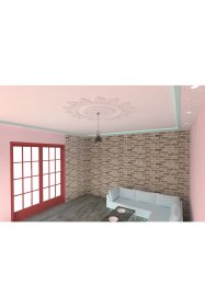 Resim Motifpiyer Lamba Tavan Göbeği 02-Motifli-Yuvarlak-1-Dış Çıtalı 