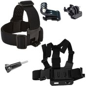 Resim Gplus J-hook Hızlı Çıkar Kafa Bandı Ve Göğüs Kemeri 5li Aksesuar Seti 