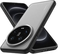 Resim YESARMOR Xiaomi 14 Ultra için mat şeffaf sert ince kılıf, darbeye dayanıklı koruyucu kılıf, kaymaz mat sert arka kısım, ekstra ince, çizilmeye karşı dayanıklı cep telefonu kılıfı, siyah 