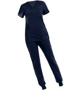 Resim Suntek Çok Cepli V Yaka İş Elbisesi Ile Nefes L-koyu-mavi 