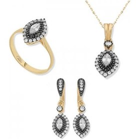 Resim Gümüş Elmas Montür Mekik Bayan Set 99723528 
