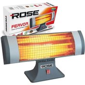 Resim Elektrikli Soba 1800w Ayak Altı Isıtıcı 3 Çubuklu Emniyetli Rose Ferwor 