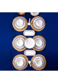 Resim Perotti French Altın Yaldızlı Stoneware 27 Parça Yemek Takımı 