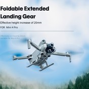 Resim DJI Mini4 Pro için yükseklik artırıcı tripod, iniş takımı uzatma braketi, hızlı sökme ve düşme önleyici tampon eğitim çerçevesi, Mini4 Pro aksesuarı için uygun katlanabilir şablon 
