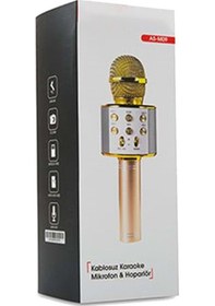 Resim Karaoke Mikrofon Dahili Hoparlörlü Usb Flash Destekli 