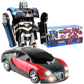 Resim Bugatti Oyuncak Araba Robota Dönüşen Otomatik Direksiyon 