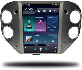 Resim MarTechno Android Multimedya 4GB RAM 32GB Hafıza Volkswagen Tiguan Tesla 2008-2016 ile uyumlu 