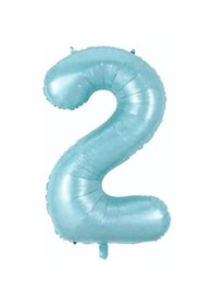 Resim 34" Folyo Rakam 76cm "2" Mavi / Blue Mavi 