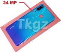 Resim Huawei P30 Lite Arka Pil Batarya Kapağı ( Kamera Lensli 24 MP) MAVİ Tkgz