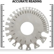 Resim Betty Becky Jdxhlau Kaynak Ölçer Seti Islak Film Tarak Tel Sac Kalınlığı Ölçer Yuvarlak Tel Kablo Sac Ölçer (Yurt Dışından) 