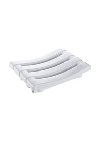 Resim Çelik Ayna Kare Banyo Taburesi Çok Amaçlı Tabure Beyaz Clk-124 Beyaz 