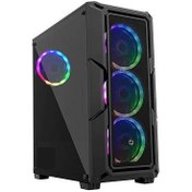 Resim FRISBY FC-9430G 650W 80+ 4X RGB FAN MESH GAMİNG KASA 