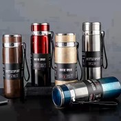 Resim 316 Paslanmaz Çelik İzole Su Kabı, 800/1000ml (27.05/33.81oz) Taşınabilir Vakum Kupa, Sıcak ve Soğuk Tutma, Outdoor Spor, Araba, Fitness İçin İdeal 