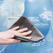 Resim 5 adet Sihirli Cam Temizleme Bezi, Çok Amaçlı Polyester Silme Bezi, Pencereler, Ayna, Araba Yıkama, Mutfak ve Banyo Yüzeyleri için Uygun, Kalınlaştırılmış ve Çiziksiz, Ev, Ofis ve Fabrika Temizliği için Temel 
