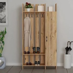 Resim BMdekor Portmanto Pro Atlantik Çam 