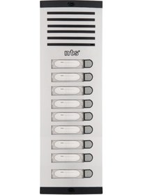 Resim Nts Diafon Sesli Işıklı Fotoselli Tek Sıra 9lu Zil Butonu 4009 