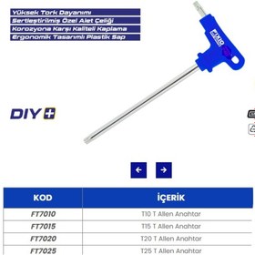Resim FIXIO Fıxıo T Tipi Allen Anahtar Torx T25 