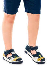 Resim Kiko Kids Foxy Erkek Çocuk Günlük Ayakkabı Petrol - Sarı 