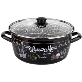 Resim Tantitoni Love Menü Emaye Kızartma Tenceresi 28 cm 004-01 