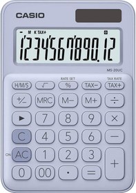 Resim Casio MS-20UC-LB Masaüstü 12 Hane Hesap Makinesi 