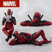 Resim 1 adet Marvel Deadpool PVC Aksiyon Figürü - Kırmızı ve Siyah Kostümlü Anime Temalı Koleksiyon Bebeği, Ofis Masası için Mükemmel, Araba Dekoru, Sevgililer Günü Hediyesi, Parti Aksesuarı - Elektrik Gerektirmez 