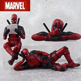 Resim 1 adet Marvel Deadpool PVC Aksiyon Figürü - Kırmızı ve Siyah Kostümlü Anime Temalı Koleksiyon Bebeği, Ofis Masası için Mükemmel, Araba Dekoru, Sevgililer Günü Hediyesi, Parti Aksesuarı - Elektrik Gerektirmez 