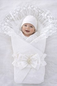 Resim Tomuycuk Ballerina Prizma Bebek Kundağı Unisex Bebek Dış Kundak Battaniyesi Hastane Çıkışı Kundak Battaniye 
