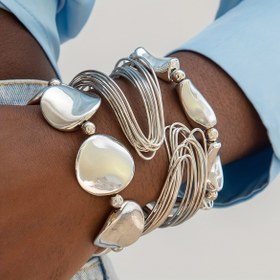 Resim 3'lü Moda Açık Uçlu Metal Bileklik Seti - CCB Bileklik Koleksiyonu, Günlük Kullanım ve Partiler İçin Mükemmel, Arkadaşlar İçin İdeal Hediye, Günlük Giyim, Şık Aksesuar, Dekoratif Parça, Moda Tutkunları 