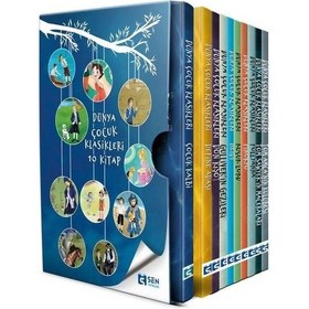 Resim Dünya Çocuk Klasikleri Seti - 10 Kitap Kutulu- Sen Yayınları 