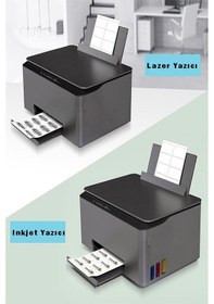Resim A4 Hazır Etiket 210x297 Mm 20 Sayfa 1 Paket Kendinden Yapışkanlı Fotokopi Lazer İnkjet Kağıdı Yazıcılar İçin Uyumlu 