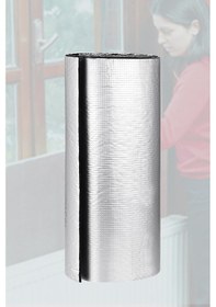 Resim 25 m. Rulo Kalorifer Peteği Arkasına Alüminyum Folyo Metalize Plaka Petek Arkalığı Isı Yalıtım Levha 