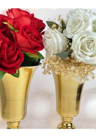 Resim Galassia Gold Çiçekli Vazo Çok Renkli 