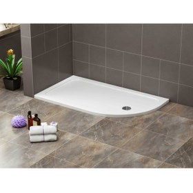 Resim Marka Stina Vision 80x100 Asimetrik Slım Flat Duş Teknesi 