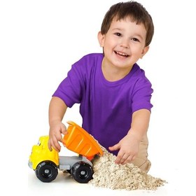 Resim Art Sand Kumlu Oyun Kamyonu Kum Seti 250 Gr. - Oyun Kumu Seti - Kinetik Kum Seti - Natural Kum - Doğ Renkli 