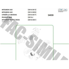 Resim Yatay Söktak Citroen C4 - 4008 - Mitsubishi Asx - Eclıpse Cross 