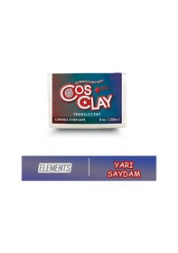 Resim Cosclay Elements Translucent Yarı Saydam Esnek Fırınlanabilir Polimer Kil 