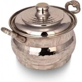 Resim Turna Bakır Maraş Güveç Tencere 3 No 22 cm El Dövme Nikel TURNA8173-2 