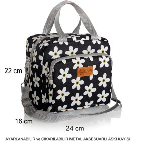 Resim Dys Case 10 Lt Yemek Taşıma Çantası Sıcak ve Soğuk Termal Termos Çanta Kamp Piknik Soğutucu Buzluk Çanta 