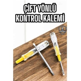 Resim Ilkeshop Kontrol Kalemi Nikel Kaplama Çift Başlıklı Test Cihazı 