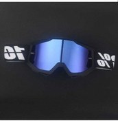 Resim Supermarket1 100% Motosiklet Gözlükleri - Siyah Çerçeve Mavi Levha Kaskı Spor Gözlükleri 