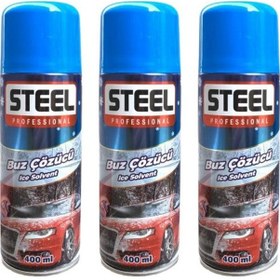 Resim 3 Adet Oto Buz Çözücü Sprey 400 Ml Araba Cam Buzlanma Önleyici Buz Engelleyici 