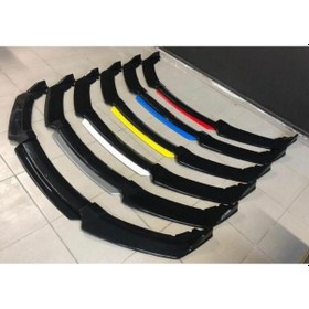 Resim Fıat Punto 4 Parça Ön Lip Üniversal Ön Tampon Eki Piano Black Siyah 