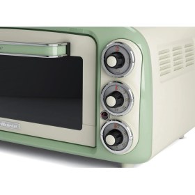 Resim Ariete Vintage Fırın Yeşil 0979/04 - Pizza Fırını, 1380 Watt, 18 Litre Kapasite, 3 Pişirme Fonksiyon 