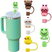 Resim Hayvan Desenli 3D Pipet Kapağı - Yeniden Kullanılabilir, 10mm pipetler için ideal hediye, parti malzemeleri ve tatil süslemeleri 