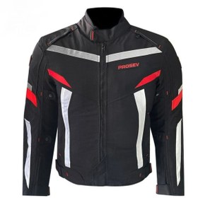 Resim ebakbak Motosiklet Montu 4 Mevsim Full Koruma Özel Oxford 600-D Kumaş Motor Mont Kırmızı 