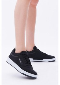 Resim Tonny Black Rahat Kalıp Poli Taban Bağcıklı Siyah Spor Ayakkabı Tb107-0 Siyah | Unisex 