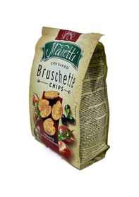 Resim Maretti Bruschette Domates, Maretti Bruschette Domates, Zeytin Ve Kekik Aromalı Kızartılmış Ekmek Cips 140 Gr Xxl Boy 2 Adet 