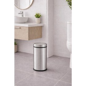 Resim PremiumPort 5 Litre Paslanmaz Çelik Banyo ve Wc Çöp Kovası, Şık ve Dayanıklı 