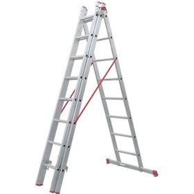 Resim NARVON 3X2,5 (7,5 M) A TİPİ SÜRGÜLÜ ALÜMİNYUM MERDİVEN 