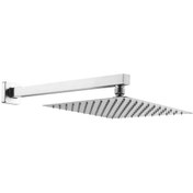 Resim Fause Ankastre Duş Başlığı Borulu Kare Slim Metal 25 X 25 Cm Diğer 